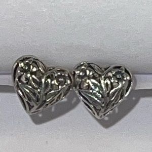 Sterling Silver Heart Shaped Earring